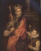 El Greco St Luis King of France with a Page (mk05) Sweden oil painting artist